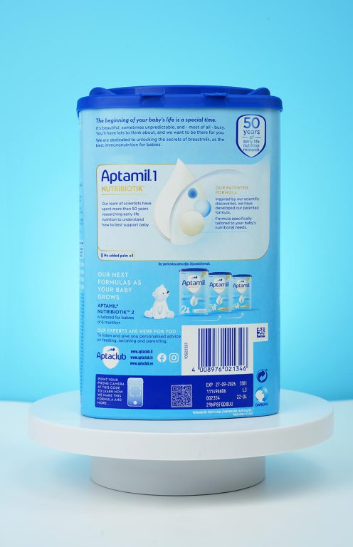 Sữa Aptamil Đức NutriBiotik số 1 (800g) cho trẻ 0 – 6 tháng