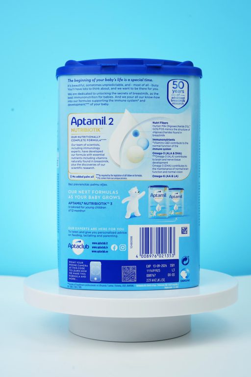 Sữa Aptamil Đức NutriBiotik số 2 (800g) cho trẻ 6 – 12 tháng